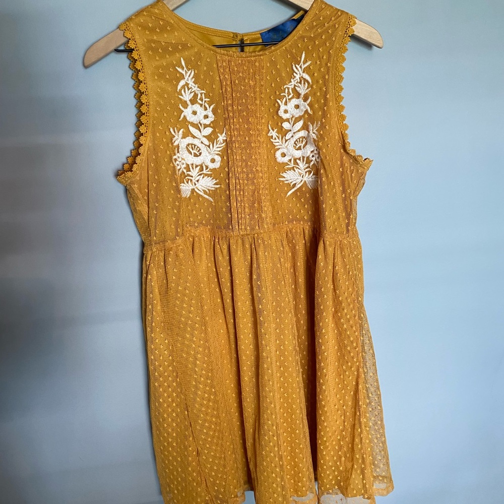 Mustard tank dress!